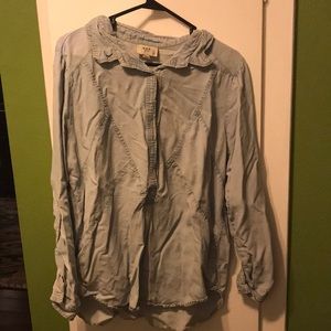 Oversized blue lightweight sweater